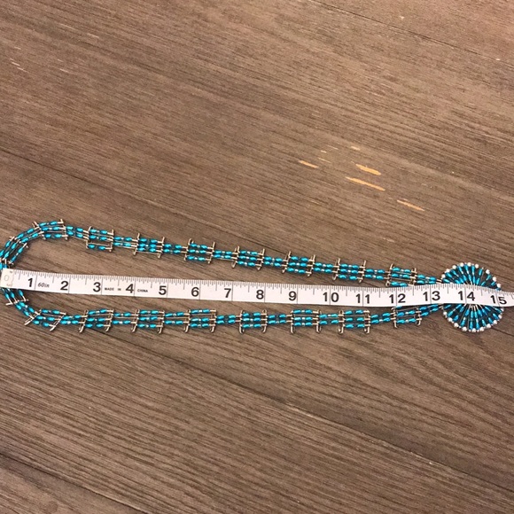 Vintage boho arts and crafts safety pin and bead necklace pair plus one bead - Picture 7 of 16